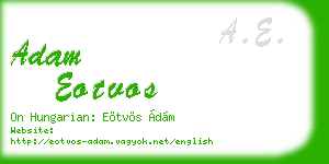 adam eotvos business card